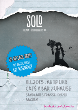 Flyer CD-Release-Party von Solo