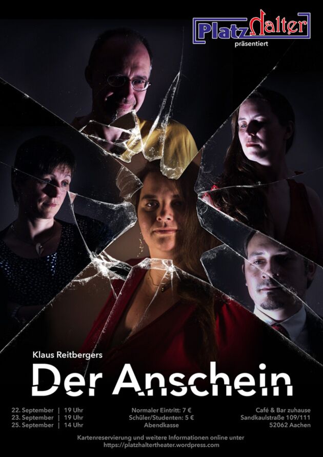 Plakat Theaterstück "Der Anschein"