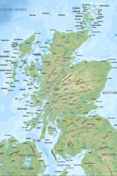 Landkarte von Schottland
